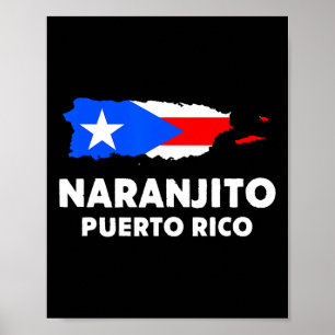Affiche Drapeau américain patriotique Naranjito