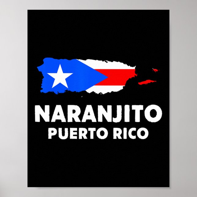 Affiche Drapeau américain patriotique Naranjito (Devant)