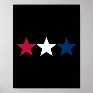 Affiche Drapeau américain Stars patriotiques Usa