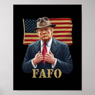 Affiche Drapeau américain Trump Fafo F Around Find Out Vin