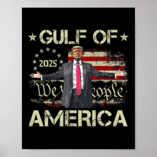 Affiche Drapeau Américain Trump Gulf Of Usa America Est 20