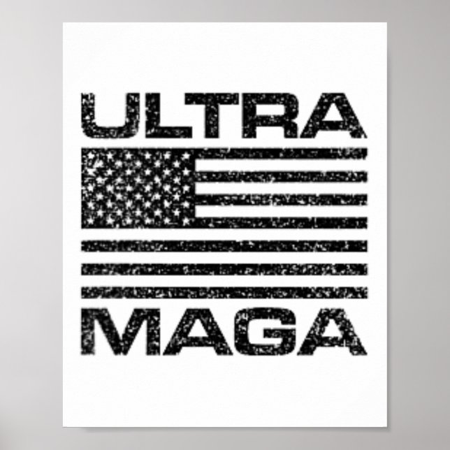 Affiche Drapeau américain Ultra Mega Ultramega Femmes Enfa (Devant)