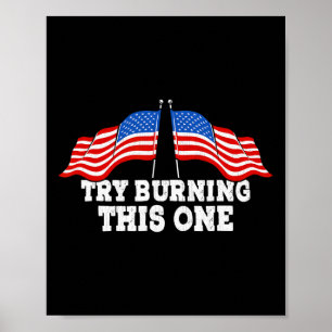 Affiche Drapeau américain Usa Musique Rétro Batteur Baguet