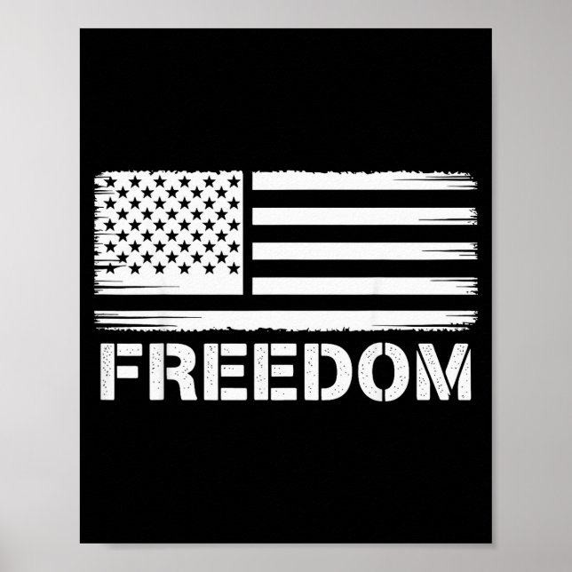 Affiche Drapeau américain vintage Dom (Devant)