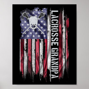 Affiche Drapeau américain vintage Usa Fier Grand-père de l