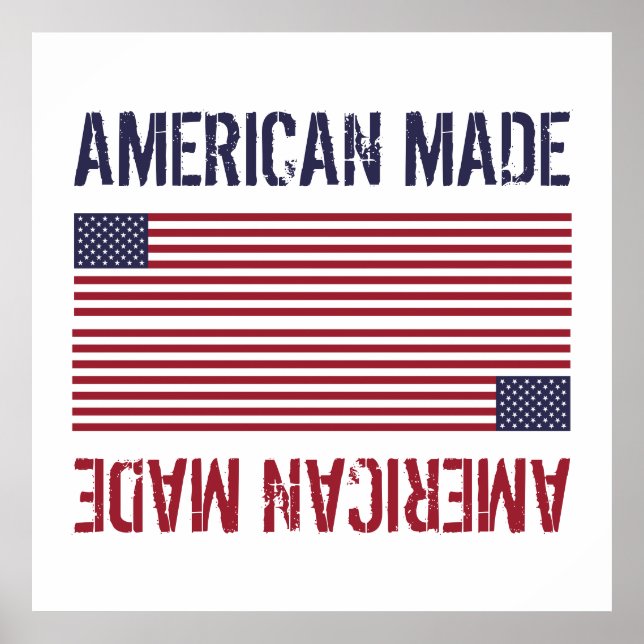Affiche Drapeau American Made, États-Unis (Devant)
