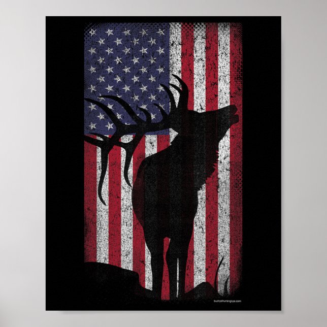 Affiche Drapeau - American Retro (Devant)