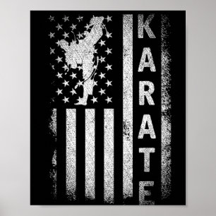Affiche Drapeau Amérique Japon Arts Martiaux Ninja Cadeau