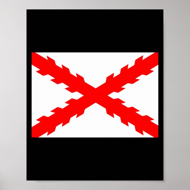 Affiche Drapeau ancien de l'Espagne Nouvelle illustration  (Devant)