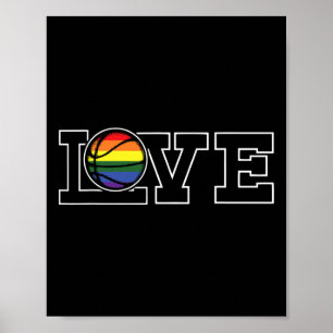 Affiche Drapeau Arc-en-ciel de la fierté gay LGBT-Q Sport