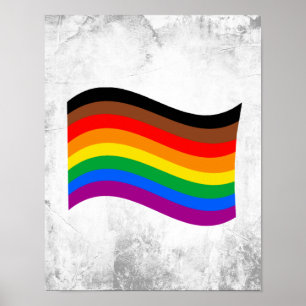 Affiche Drapeau arc-en-ciel de Philly Pride