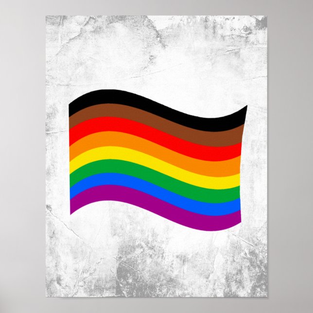 Affiche Drapeau arc-en-ciel de Philly Pride (Devant)