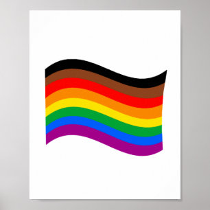 Affiche Drapeau arc-en-ciel de Philly Pride