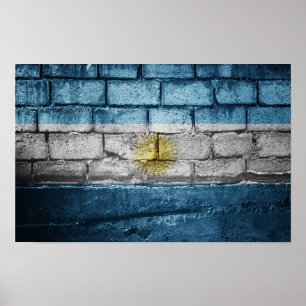 Affiche Drapeau argentin