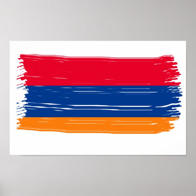 Affiche Drapeau arménien (Devant)