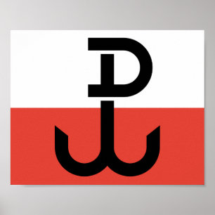 Affiche Drapeau Armia Krajowa