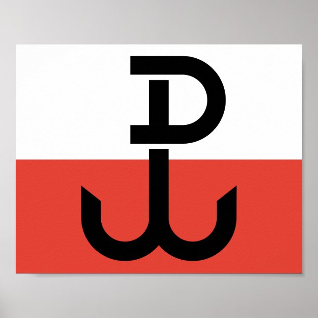 Affiche Drapeau Armia Krajowa (Devant)