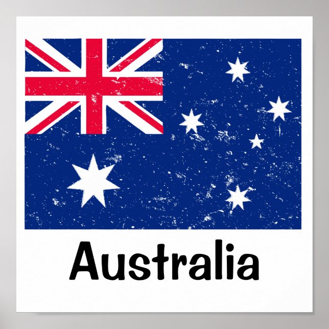 Affiche Drapeau australien (Devant)