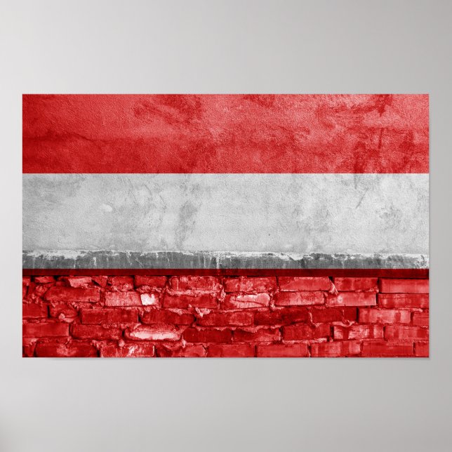 Affiche Drapeau autrichien (Devant)