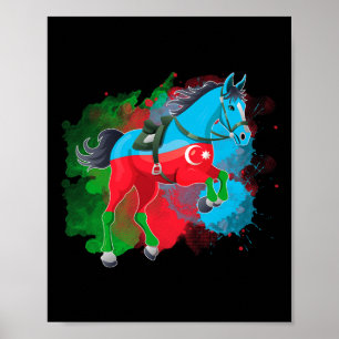Affiche Drapeau Azerbaïdjan