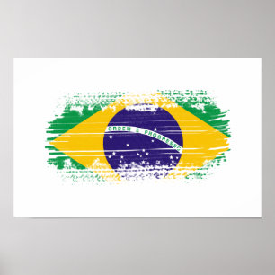 Affiche Drapeau brésilien