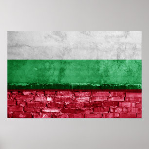 Affiche Drapeau bulgare