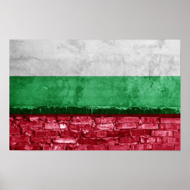 Affiche Drapeau bulgare (Devant)