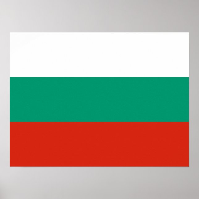 Affiche Drapeau Bulgare Patriotique (Devant)