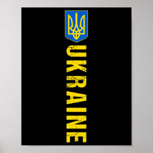 Affiche Drapeau Cadeau Ukraine Ukraini Kiev Ukrainien Ukra
