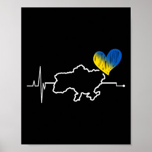 Affiche Drapeau Cadeau Ukraine Ukraini Kiev Ukrainien Ukra