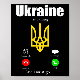 Affiche Drapeau Cadeau Ukraine Ukraini Kiev Ukrainien Ukra
