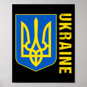 Affiche Drapeau Cadeau Ukraine Ukraini Kiev Ukrainien Ukra