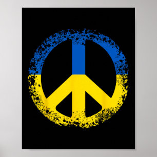 Affiche Drapeau Cadeau Ukraine Ukraini Kiev Ukrainien Ukra