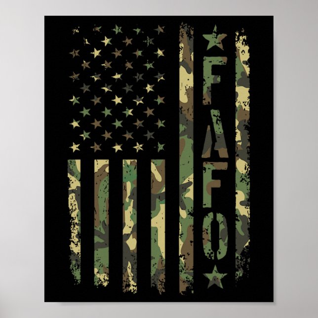 Affiche Drapeau camouflage Fafo  (Devant)