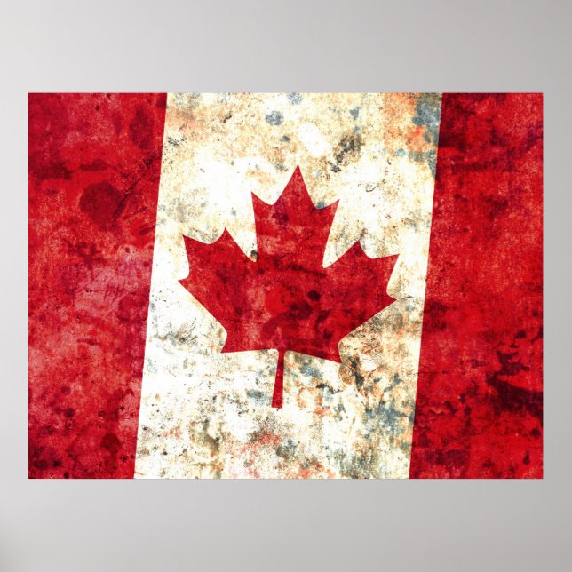 Affiche Drapeau canadien (Devant)