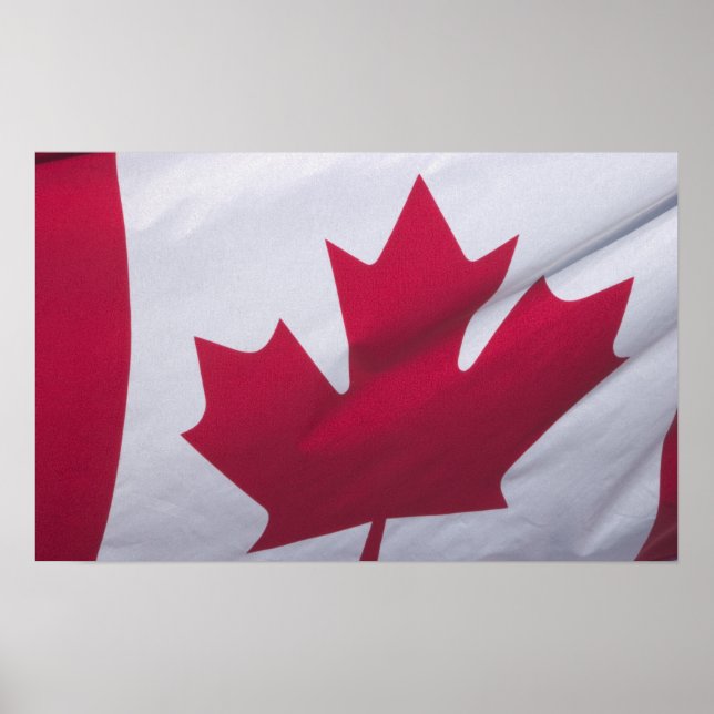 Affiche Drapeau canadien. (Devant)