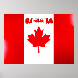 Affiche Drapeau canadien
