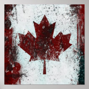 Affiche Drapeau canadien