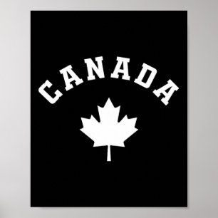 Affiche Drapeau canadien Randonnée de pêche de vacances Sk