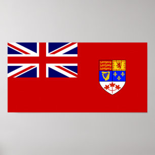 Affiche Drapeau canadien Red Ensign