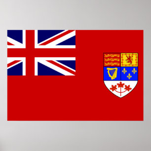 Affiche Drapeau canadien Red Ensign