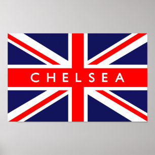Affiche Drapeau Chelsea UK