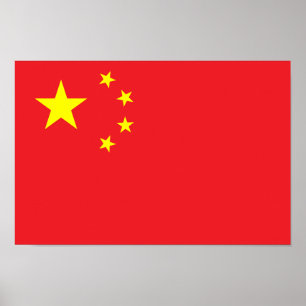 Affiche Drapeau chinois