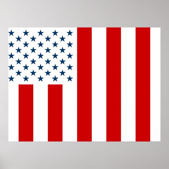 Affiche Drapeau civil américain en temps de paix (Devant)