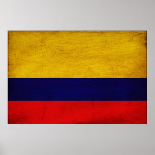 Affiche Drapeau Colombie
