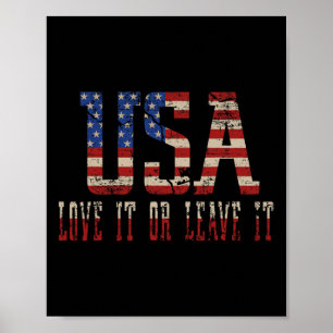 Affiche Drapeau Colombie 4 Juillet Etats-Unis Drapeau Colo