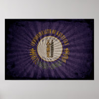 Drapeau cool Grunge Kentucky