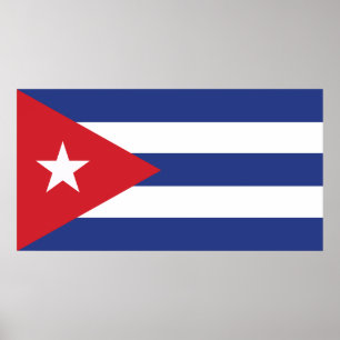 Affiche Drapeau Cuba