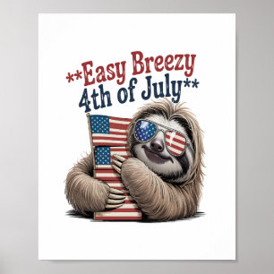 Affiche Drapeau d'accrochage du connecteur 4 juillet
