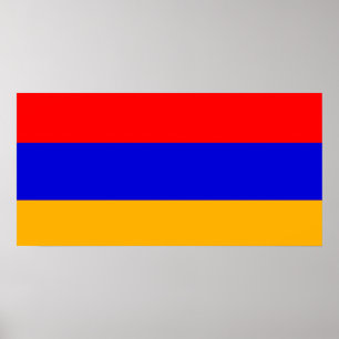 Affiche Drapeau d'affiche de l'Arménie